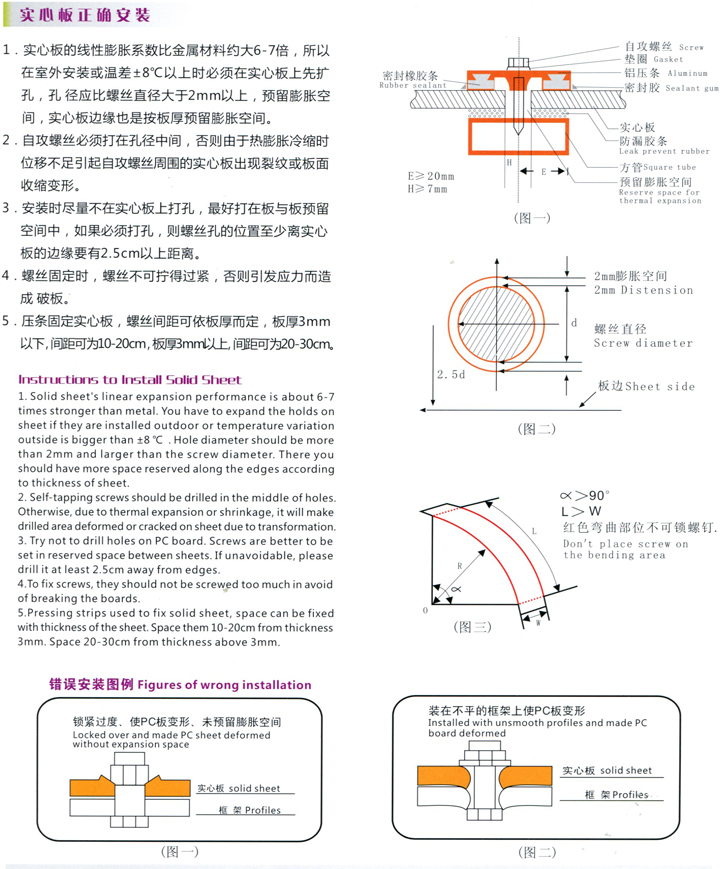 pc陽光板安裝示意圖 pc陽光板安裝示意圖